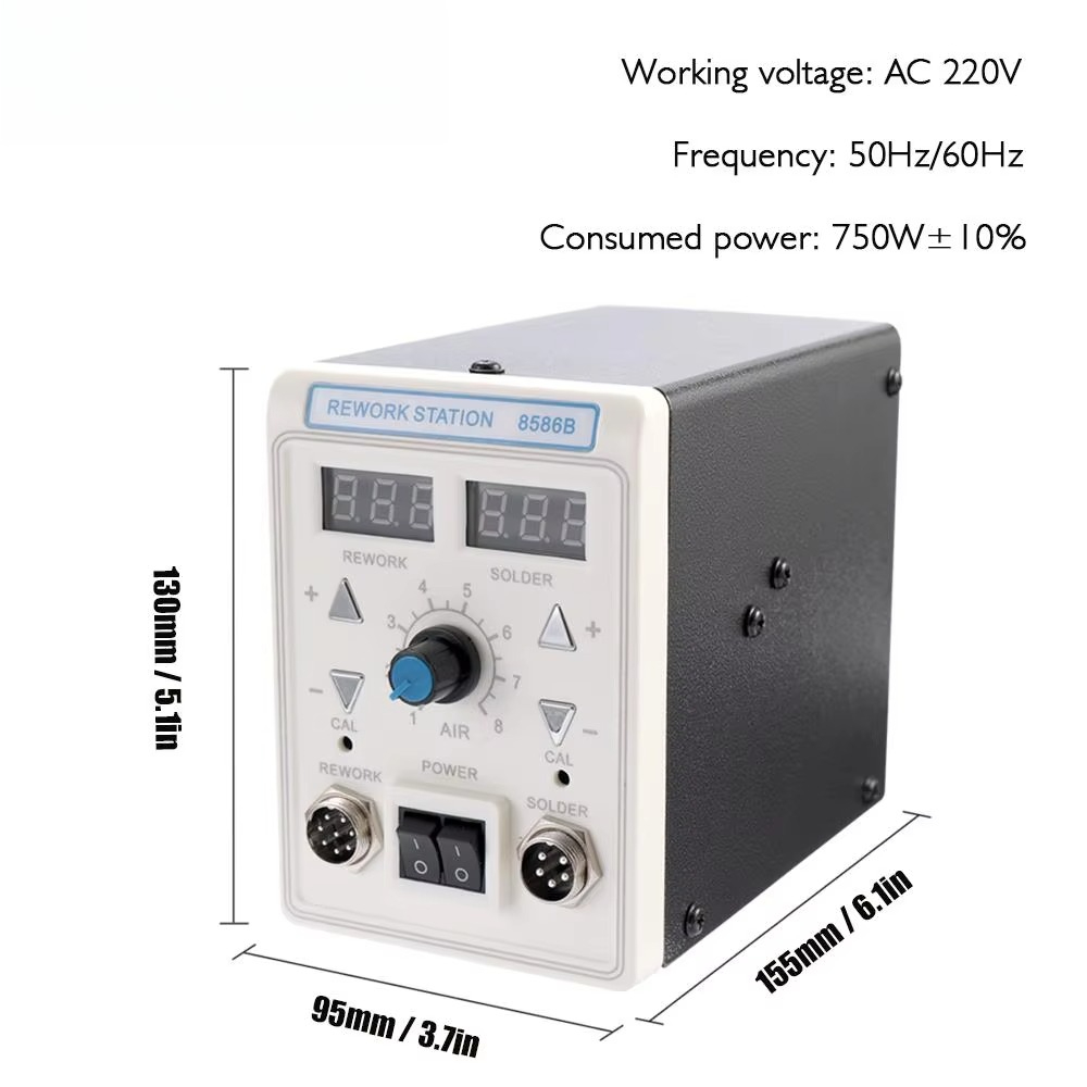 APD-8586B 750W Digital ESD 2 i - 2 In 1 Soldering Rework Station 750W ulasan dan harga