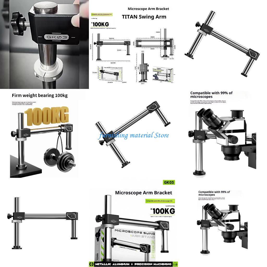 Y5GD Stereo Microscope Double  - Articulating Arm Boom Stand Microscope ulasan dan harga